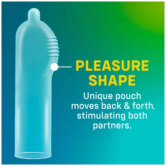 ONE Pleasure Plus - презерватив с вътрешни релефи (12 броя)