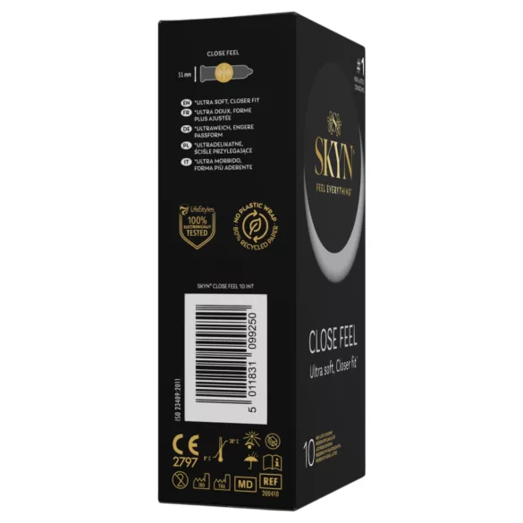 SKYN Close Feel - латекс-free, по-тесен презерватив (10 бр.)