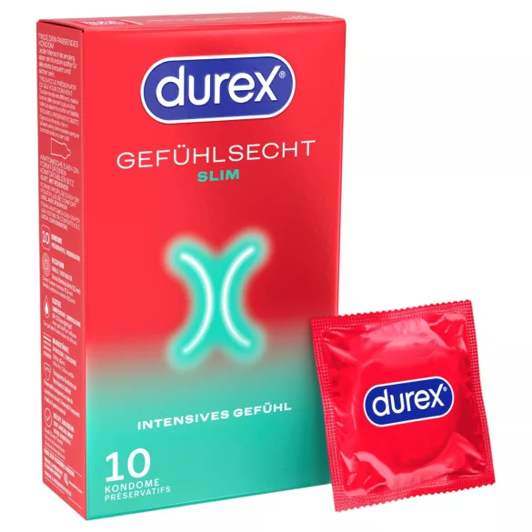 Durex - Тънки презервативи (10 бр.)