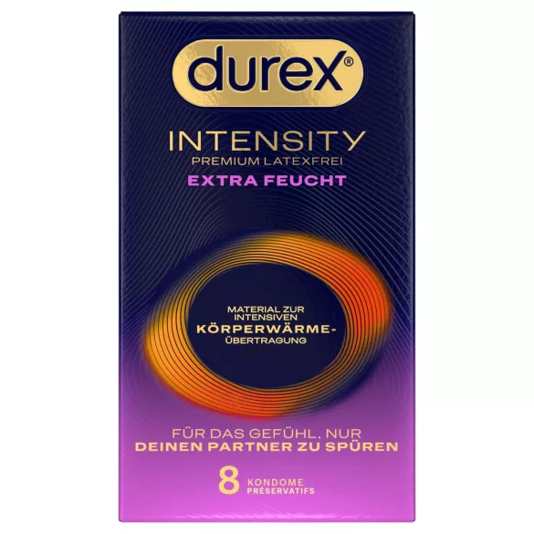 Durex Intensity - екстра овлажнен презерватив без латекс (8 бр.)