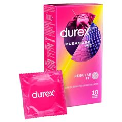   Durex Pleasure Me - оребрено-точково презервативи (10 бр.)