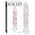 Icicles No. 7 - стъклено дилдо с перли