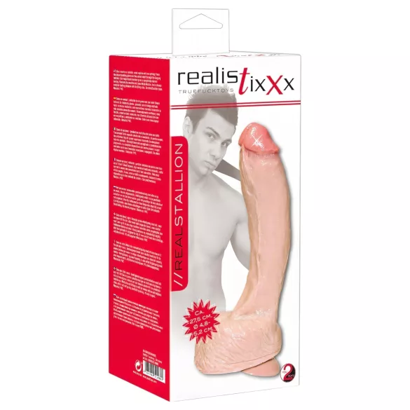 realistixxx Giant - голям дилдо - натурален цвят
