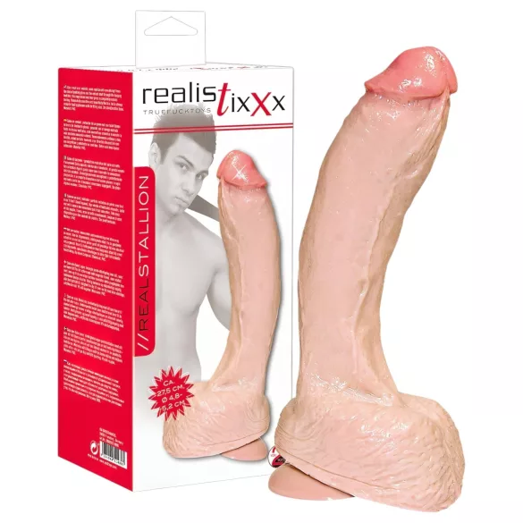 realistixxx Giant - голям дилдо - натурален цвят