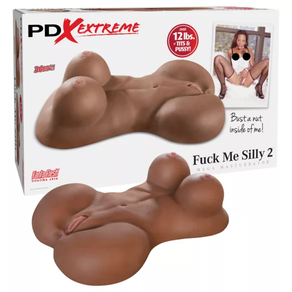 Pipedream Fuck Me Silly Sista - кафяв женски торс мастурбатор (5,7 кг)