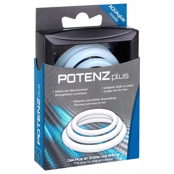 POTENZplus - пенис пръстени комплект - 3 броя