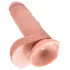 King Cock - дилдо с тестиси - 18 см - натурален