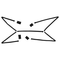   Bad Kitty - плюшено легло комплект за връзване (5 части)