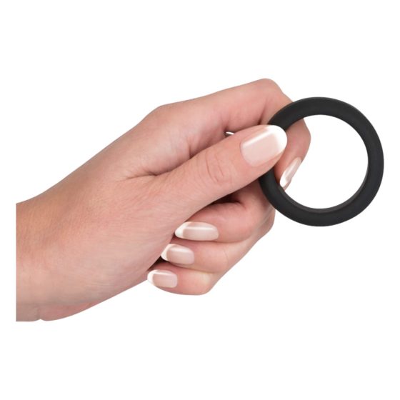 Black Velvet - пенис пръстен с дебели стени (3,8 см) - черен