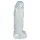 Crystal Clear Big Dong - желатинов гигантски дилдо (21,5 см)