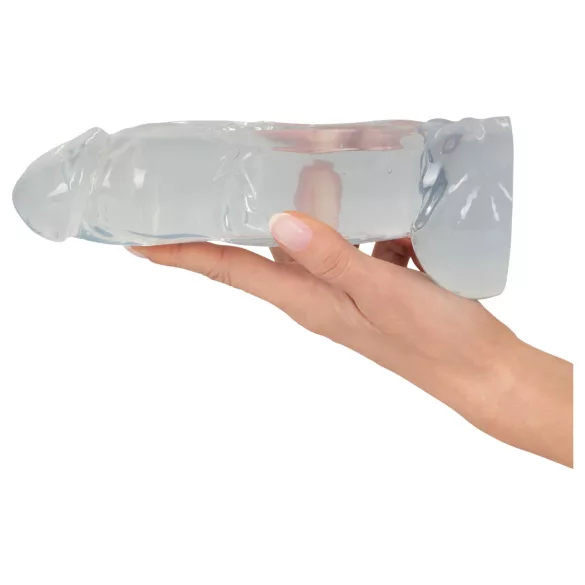 Crystal Clear Big Dong - желатинов гигантски дилдо (21,5 см)