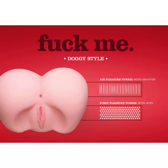 You2Toys - реалистично дупе за секс отзад - натурален цвят