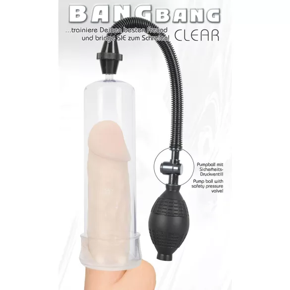 You2Toys - Bang Bang пенис помпа (прозрачен)