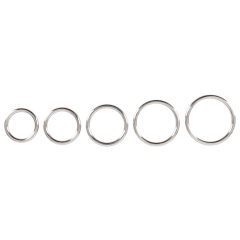   Bad Kitty - комплект метални пенис пръстени (5 части)