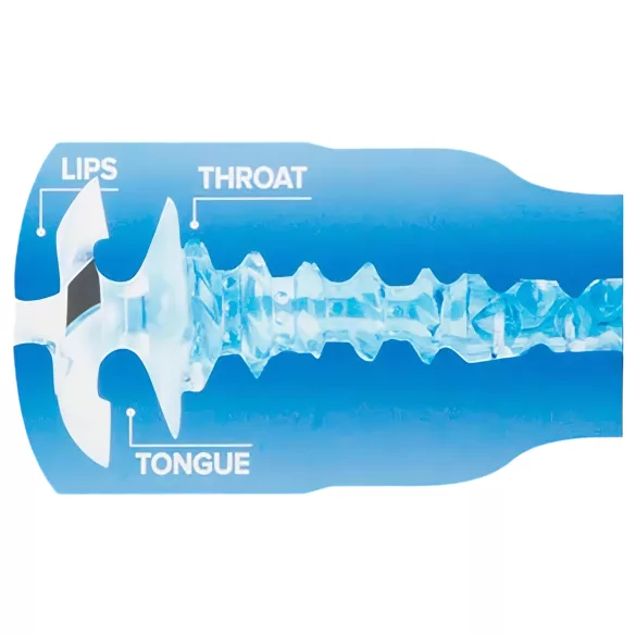 Fleshlight Turbo Thrust - мъжки мастурбатор със силно засмукване - син