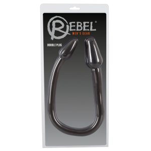 Rebel Double Plug - анален вибратор с двоен конус (черен)