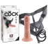 King Cock - страп-он дилдо - натурален - 15 см