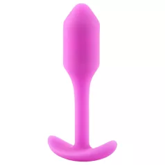   b-Vibe Snug Plug 1 - анален плъг с вътрешно тегло (55 g, розов)