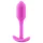 b-Vibe Snug Plug 1 - анален плъг с вътрешно тегло (55 g, розов)