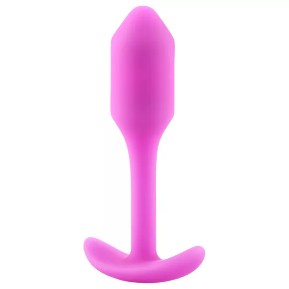 b-Vibe Snug Plug 1 - анален плъг с вътрешно тегло (55 g, розов)
