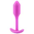 b-Vibe Snug Plug 1 - анален плъг с вътрешно тегло (55 g, розов)