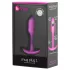b-Vibe Snug Plug 1 - анален плъг с вътрешно тегло (55 g, розов)