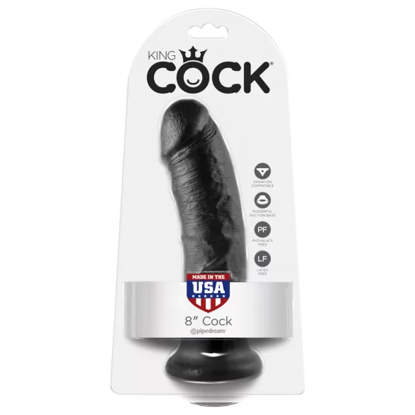 King Cock 8 дилдо (20 cm, черно)