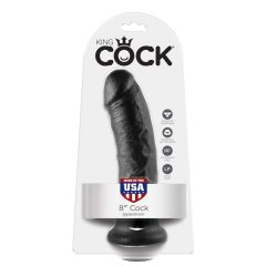 Дилдо King Cock 8 (20 см) - черно