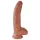 King Cock - дилдо с тестиси - 23 см - кафяв