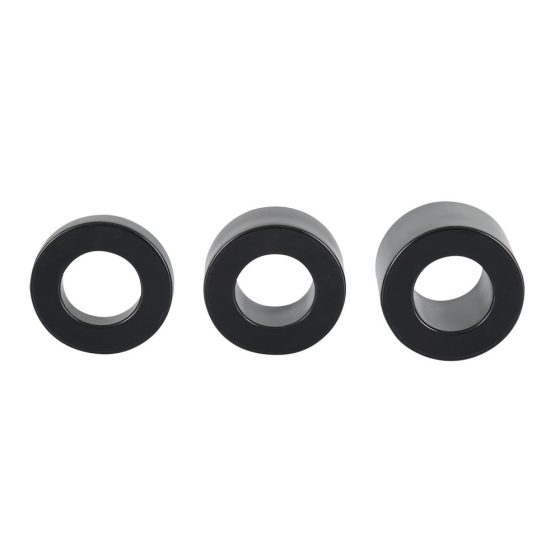 Rebel Ball - комплект за пенис, пенис пръстен и разтягане - (черен)