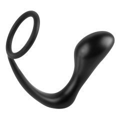   analfantasy ass-gasm plug - анален дилдо с пенис пръстен (черен)