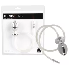  You2Toys - Piss to Ass Plug - кух анален плъг с уретрален разширител