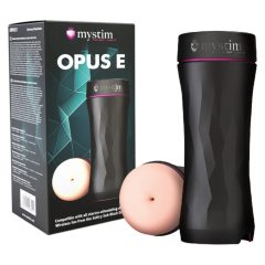   mystim Opus E Anus - електродилдо мастурбатор (естествено черно)