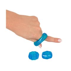   You2Toys - Stretchy - силиконов пенис пръстен тройка (син)