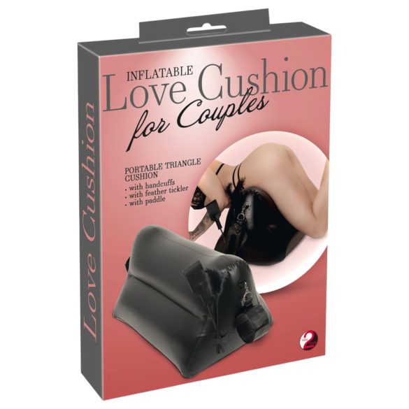 You2Toys Love Cushion - надуваем секс комплект възглавница (черно)