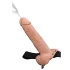 Pipedream Fetish Strap-On 9 - пристягащо се, кухо, пръскащо дилдо (телесен цвят)