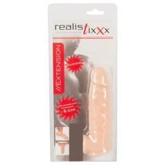   Realistixxx - пенис ръкав с пръстен - 16см (натурален)
