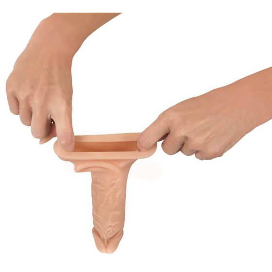 Realistixxx - обвивка за пенис пръстен - 16 см (естествена)