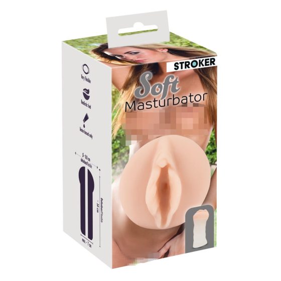 STROKER Soft - реалистичен фалшив мастурбатор за путка (естествен)