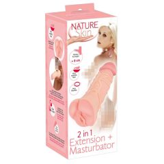   Nature Skin - 2в1 изкуствена путка и пенис обвивка (естествена)