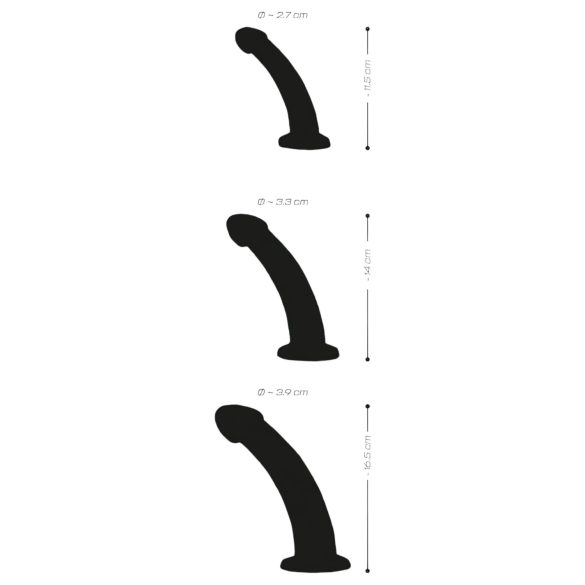 Crystal Clear - анален дилдо комплект - 3 броя - прозрачен