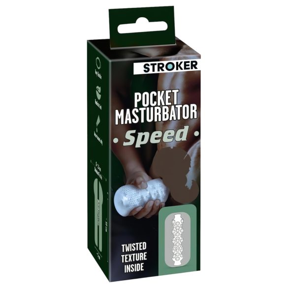 STROKER Speed - прозрачен мастурбатор с форма на дупе
