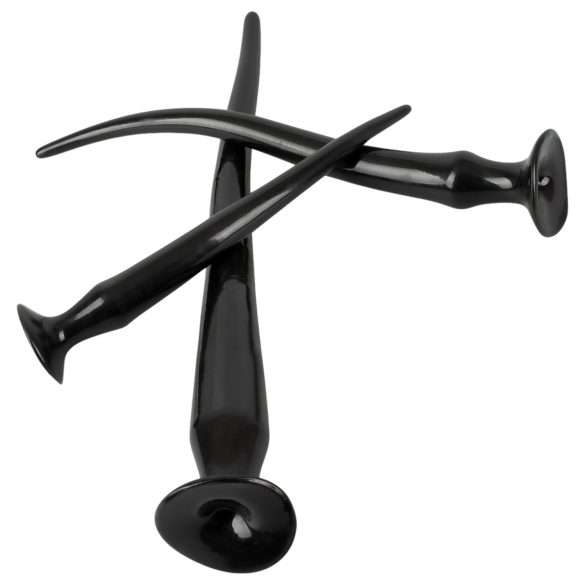 You2Toys - допълнителен дълъг анален плъг сет (3 части) - черен