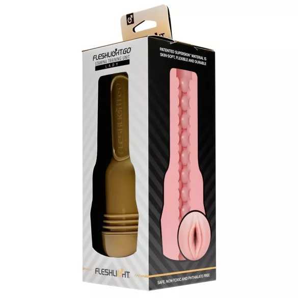 Fleshlight GO Stamina Training Unit Lady - компактно вагина мастурбаторче (розово)