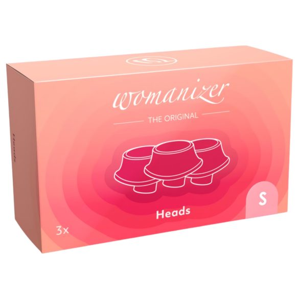 Womanizer Premium Eco - резервни накрайници комплект - розово (3 бр.) - M