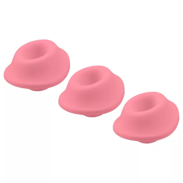 Womanizer Premium Eco - резервни накрайници за стимулация - розови - 3 броя - L