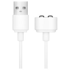   Магнитен USB кабел за зареждане (бял)