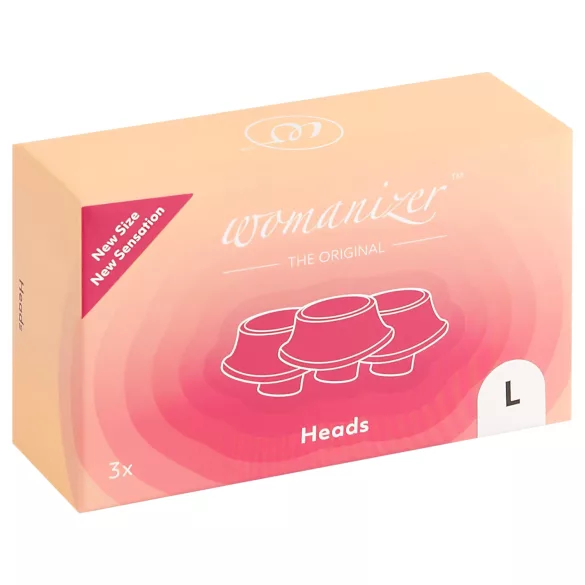 Womanizer - резервни смукателни накрайници - големи - бели (3бр)