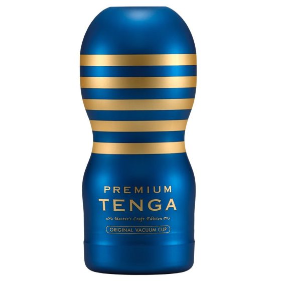 TENGA Premium Original - мастурбатор за еднократна употреба (син)