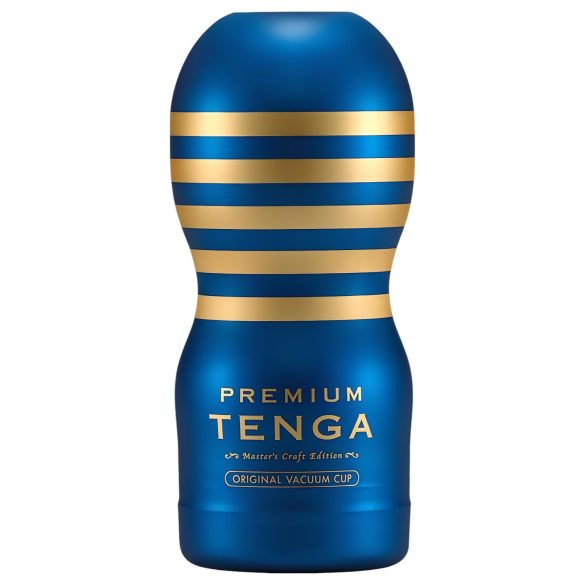 TENGA Premium Original - еднократен мастурбатор (син)